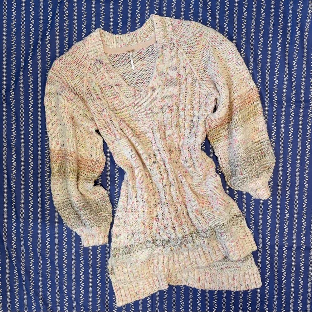 Rare Free People V-neck Sweater Tunic